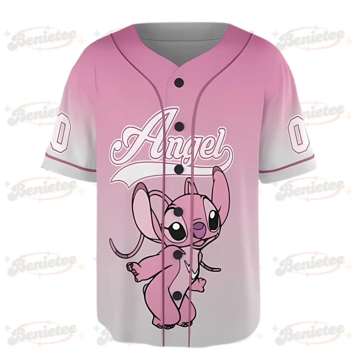 Personalized I'm A Big Fan Of Angel Lilo & Stitch Pinky 2025 Baseball Jersey - Image 3