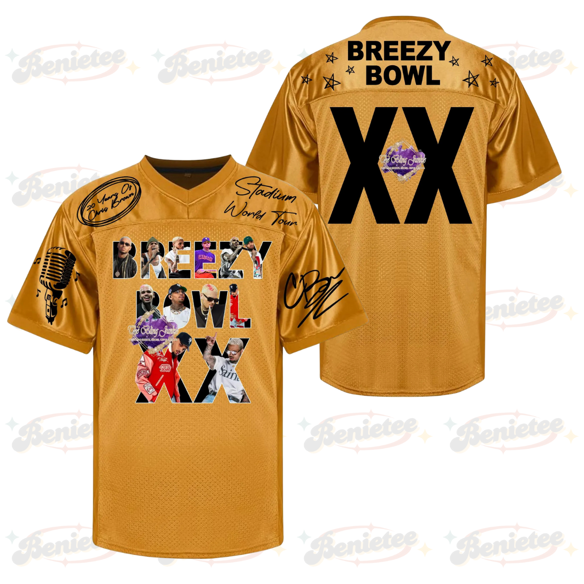 Breezy Bowl XX Tour 2025 Jersey, Breezy Bowl Jersey, Chris Brown Jersey - Image 4