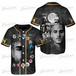 Custom Chris Brown Breezy Bowl XX Tour 2025 Baseball Shirt, Chris Brown Album Shirt, Chris Brown Fan Gift