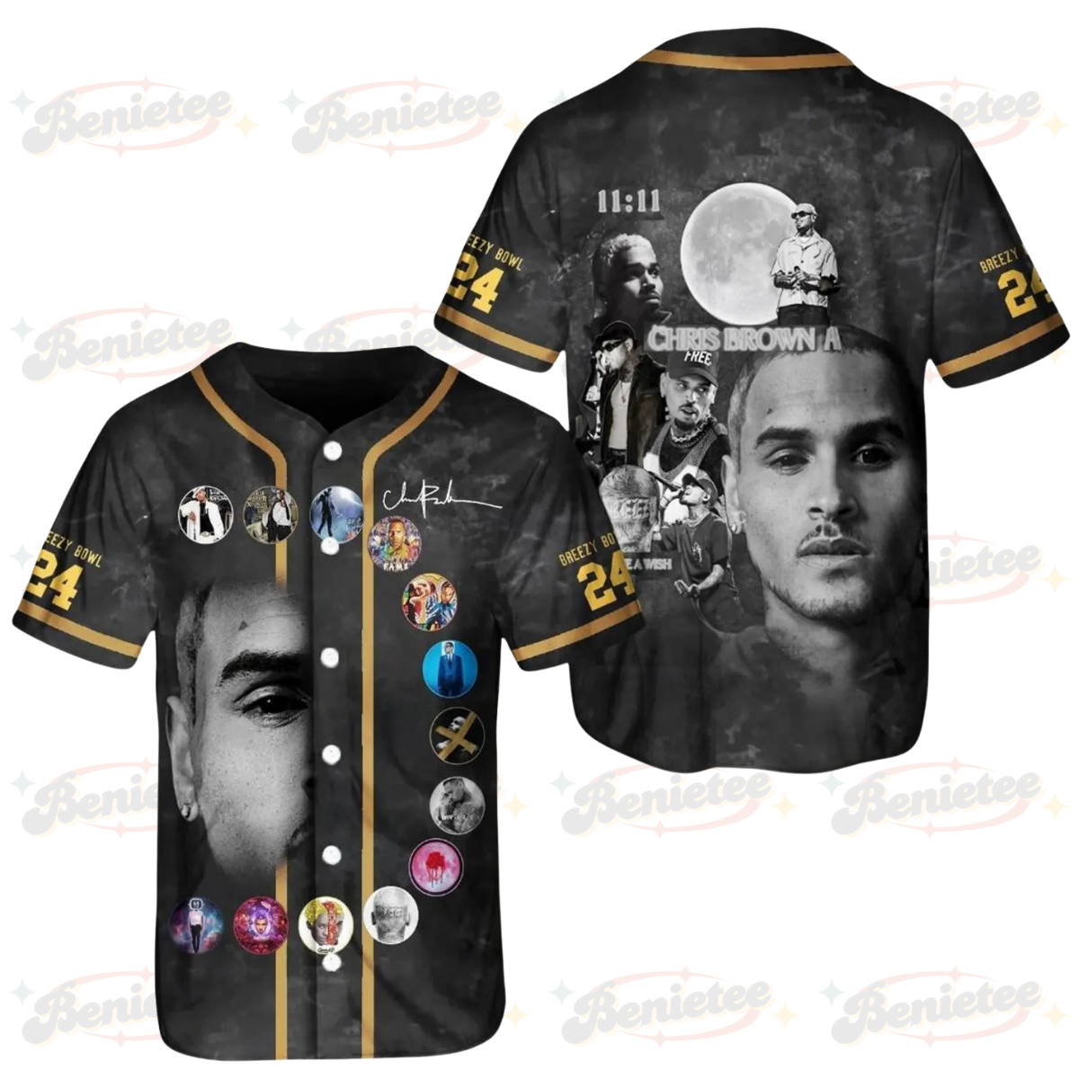 Custom Chris Brown Breezy Bowl XX Tour 2025 Baseball Shirt, Chris Brown Album Shirt, Chris Brown Fan Gift