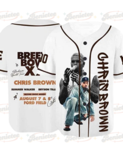 Chris Brown Breezy Bowl Baseball Jersey, Personalized Chris Brown Tour 2025 Jersey