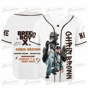 Chris Brown Breezy Bowl Baseball Jersey, Personalized Chris Brown Tour 2025 Jersey