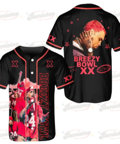 Chris Brown Breezy Bowl XX 2025 Baseball Jersey, Chris Brown Album Baseball Shirt, Chris Brown Fan, Chris Brown Merch