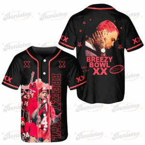 Chris Brown Breezy Bowl XX 2025 Baseball Jersey, Chris Brown Album Baseball Shirt, Chris Brown Fan, Chris Brown Merch
