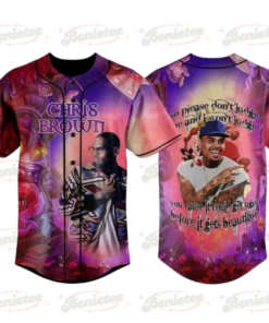 Bowl XX Music Tour 2025 Baseball Jersey, Chris Brown Merch Jersey