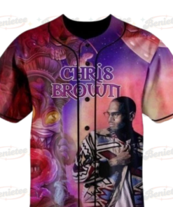Alternative view of Bowl XX Music Tour 2025 Baseball Jersey, Chris Brown Merch Jersey