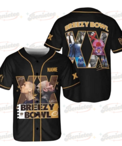 Personalized Chris Brown Breezy Bowl Baseball Jersey, Breezy Bowl XX 2025 Shirt