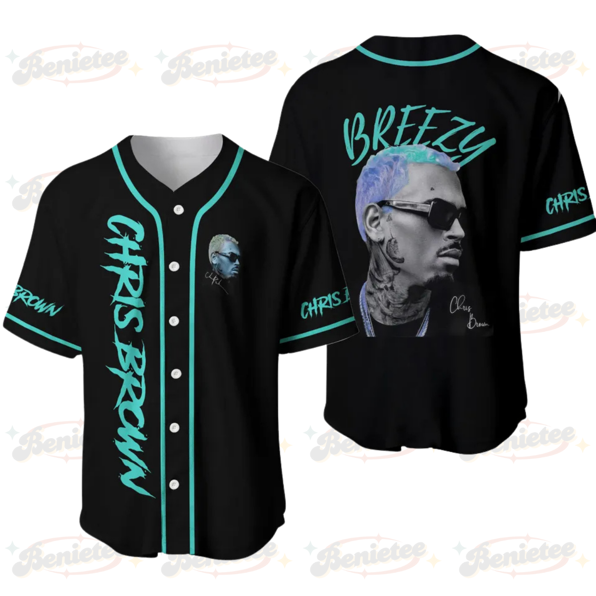 Chris Brown Jersey Shirt, Chris Brown Baseball Jersey Men's