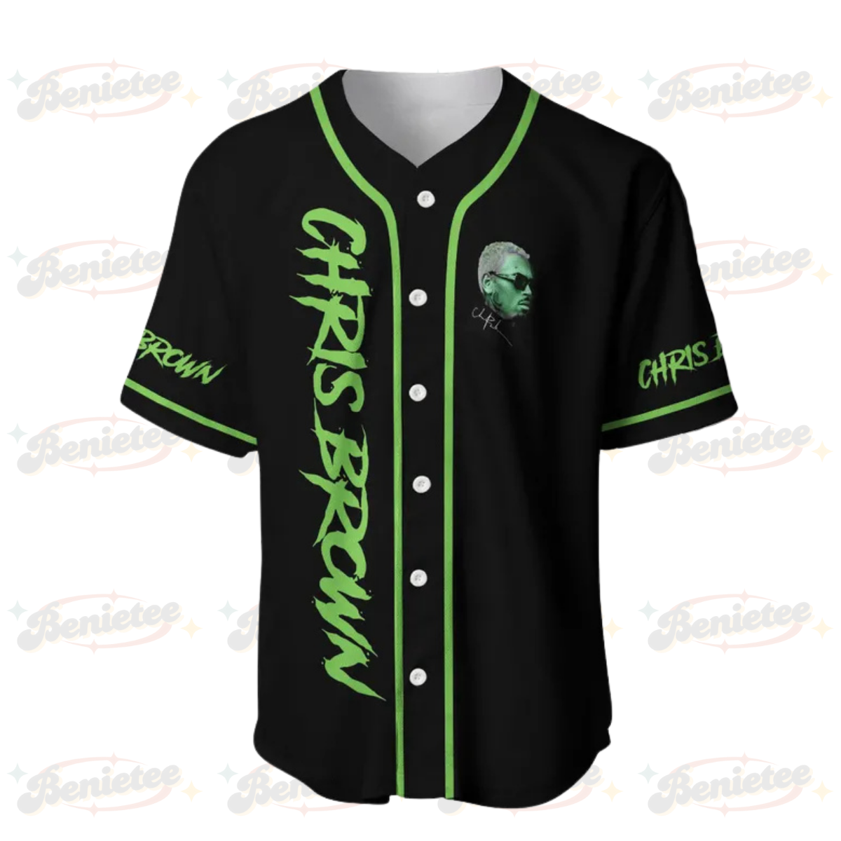 Chris Brown Music Tour 2025 Jersey Shirt, Chris Brown Baseball Jersey - Image 2