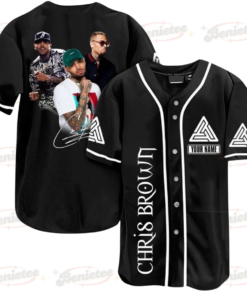 Personalized Unisex Chris Brown Band Printed Baseball Jersey Shirt
