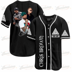 Personalized Unisex Chris Brown Band Printed Baseball Jersey Shirt