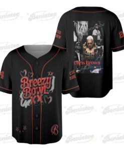 Custom Chris Brown Tour Music 2025 Baseball Jersey, Breezy Bowl XX Baseball Jersey, Custom Breezy Jersey