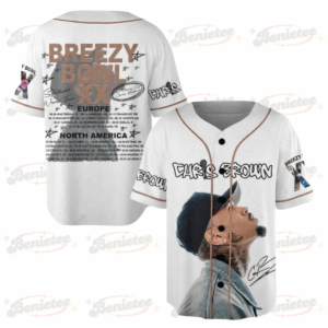 Chris Brown Breezy Bowl XX Baseball Jersey, Chris Brown 2025 Tour Shirt, Breezy Bowl Graphic Jersey