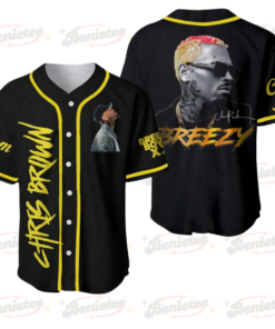 Personalized Chris Brown Tour Jersey, Chris Brown Breezy Bowl Baseball Jersey Men's