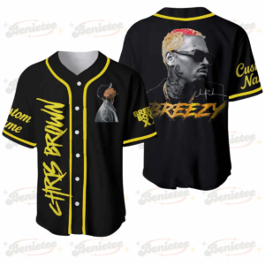 Personalized Chris Brown Tour Jersey, Chris Brown Breezy Bowl Baseball Jersey Men's