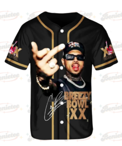Alternative view of Chris Brown Breezy Bowl XX Tour 2025 Jersey, Chris Brown 2025 Concert Jersey