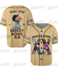 Chris Brown Breezy Bowl XX Baseball Jersey Shirt, Chris Brown 2025 Tour Baseball Jersey
