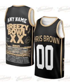 Chris Breezy Tour 2025 Basketball Jersey Unisex