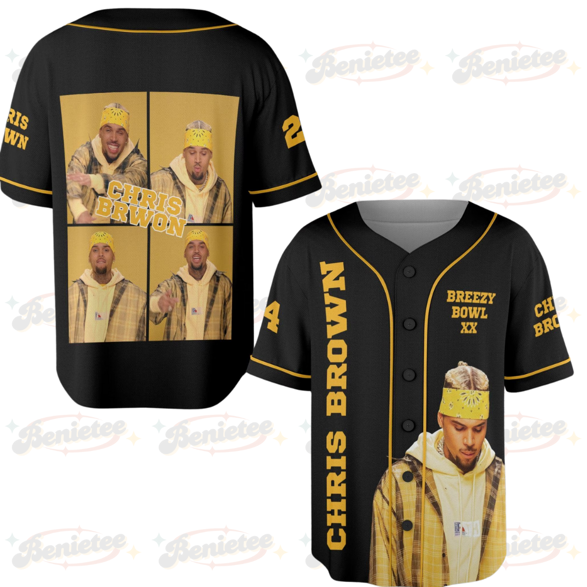 Chris Brown Breezy Bowl XX Tour 2025 Jersey, Breezy Bowl Jersey, Chris Brown Jersey - Image 5
