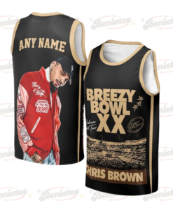 Chris Breezy Tour 2025 Basketball Jersey, Breezy Gift For Fan Basketball Unisex