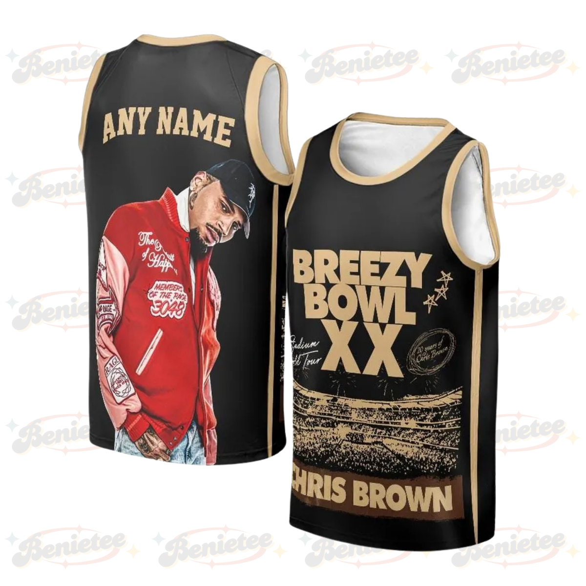 Chris Breezy Tour 2025 Basketball Jersey, Breezy Gift For Fan Basketball Unisex