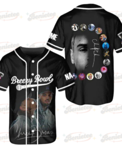 Chris Brown Breezy Bowl XX Music Tour 2025 Baseball Shirt, Chris Brown Jersey Gift