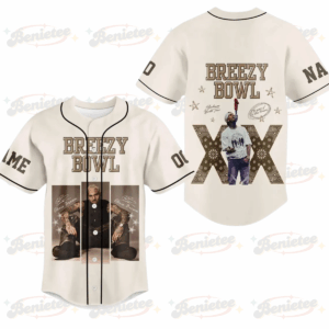 Custom Name Chris Brown Breezy Bowl XX Tour 2025 Jersey, Chris Brown Breezy Bowl