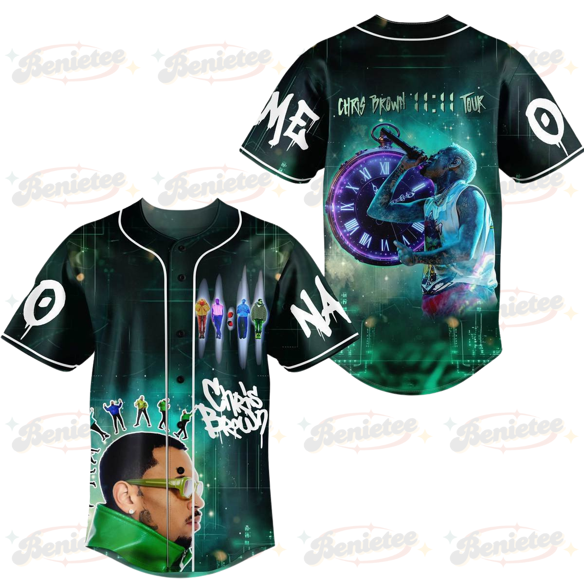 Personalized Chris Brown Music Tour 2025 Baseball Jersey, Chris Brown Baseball Jersey For Fans