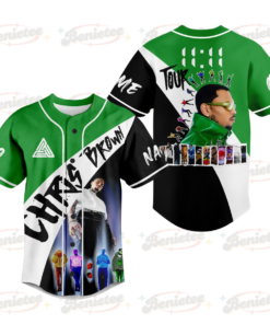 Chris Brown Music Tour 2025 Baseball Jersey, Chris Brown Baseball Jersey For Fans