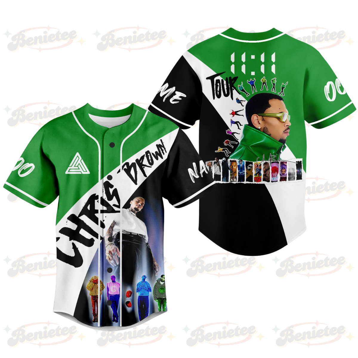 Chris Brown Music Tour 2025 Baseball Jersey, Chris Brown Baseball Jersey For Fans