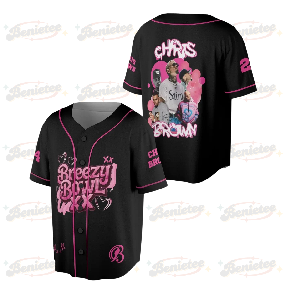 Chris Brown Breezy Bowl XX Tour 2025 Jersey, 2025 Tour Breezy Bowl Jersey Gift