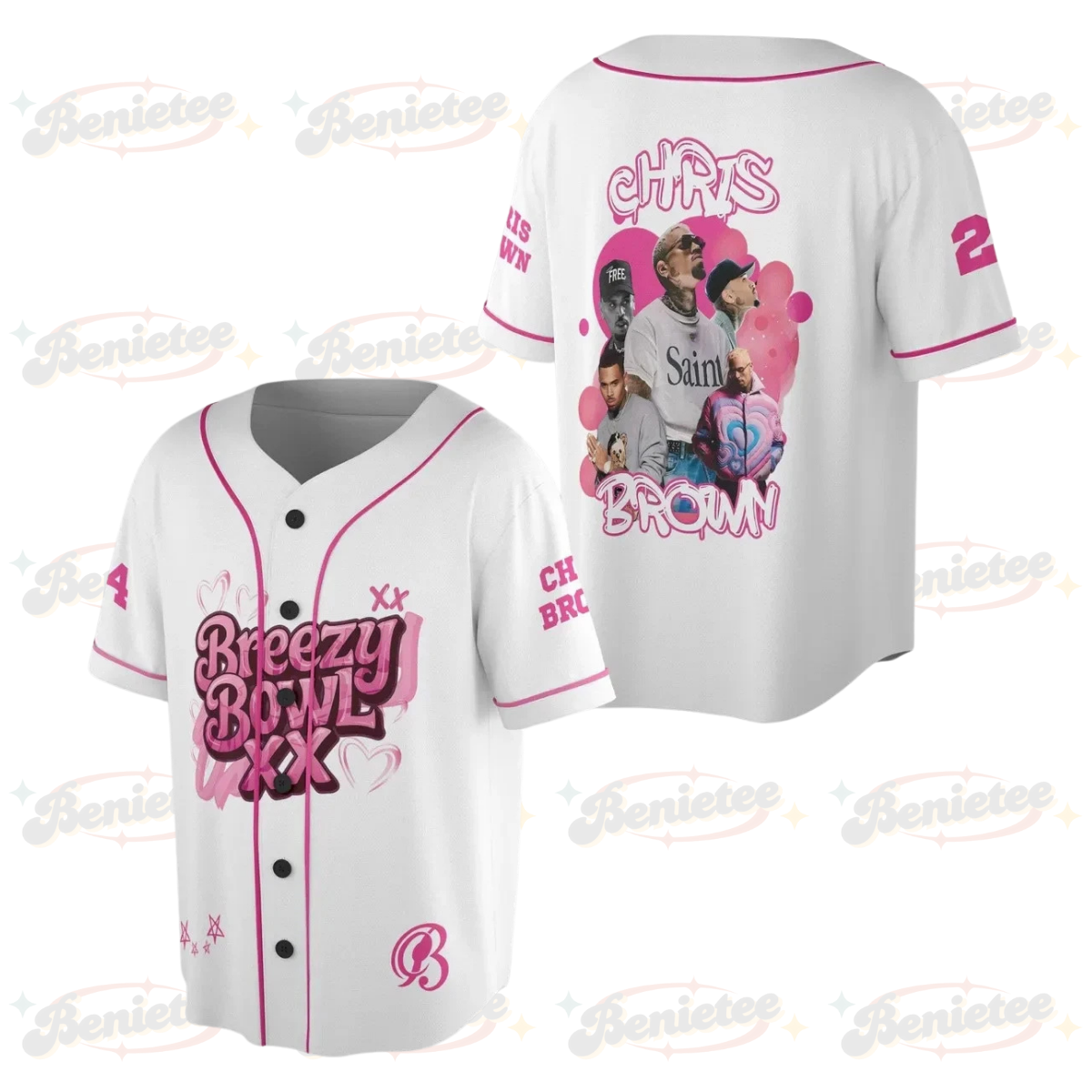Chris Brown Breezy Bowl XX Tour 2025 Jersey, 2025 Tour Breezy Bowl Jersey Gift For Fans