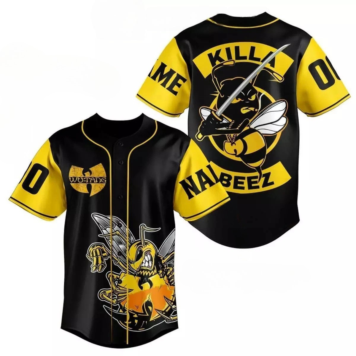 Custom Wu-tang Clan Band Unisex 3D Print Baseball Jersey, Wu Tang Tour 2025 Baseball Jersey