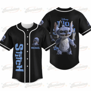 Personalize Disney Stitch 2025 Baseball Jersey