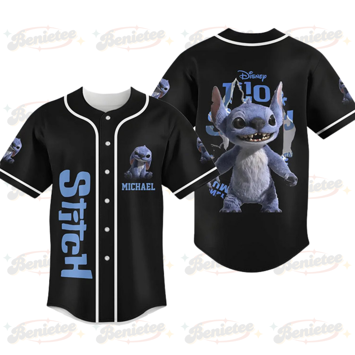 Personalize Disney Stitch 2025 Baseball Jersey