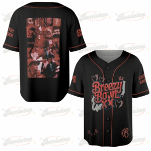 2025 Breezy Bowl XX Tour Chris Brown Jersey, 2025 Tour Breezy Bowl Jersey Gift