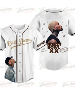 Personalized Chris Brown Breezy Bowl XX Music Tour 2025 Baseball Jersey, Chris Brown Jersey