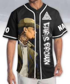 Alternative view of Custom Chris Brown Music Tour 2025 Baseball Jersey, Chris Brown Jersey Shirt