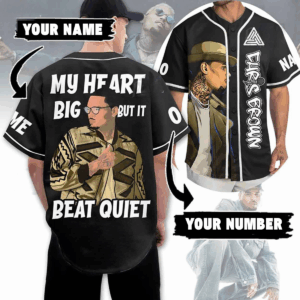 Custom Chris Brown Music Tour 2025 Baseball Jersey, Chris Brown Jersey Shirt