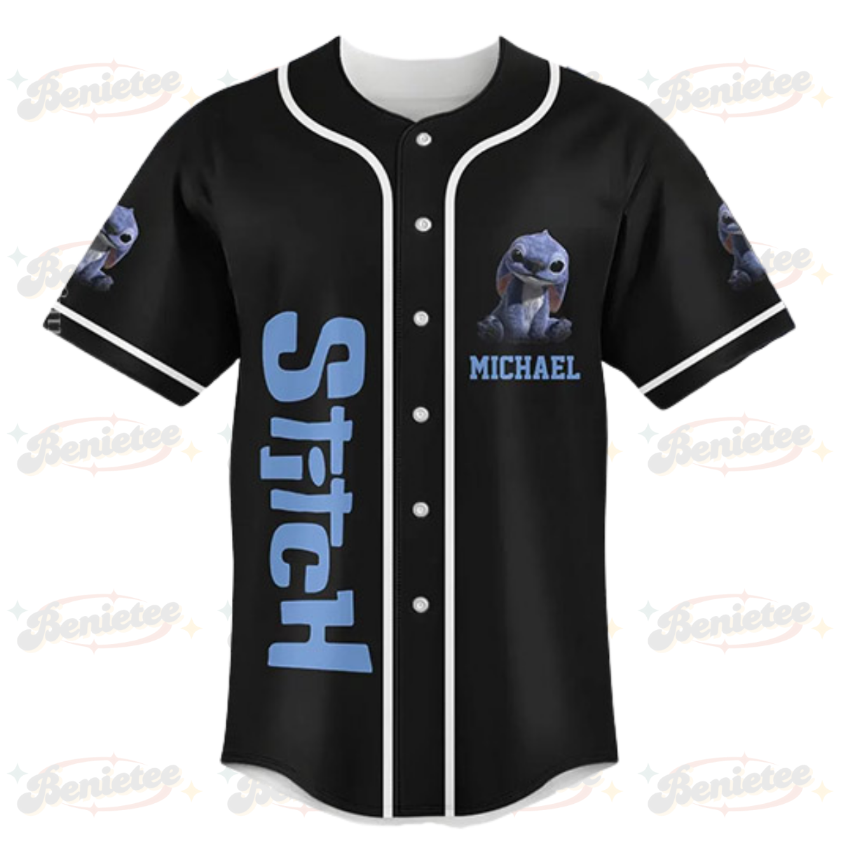 Personalize Disney Stitch 2025 Baseball Jersey - Image 3