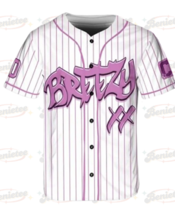 Alternative view of Personalized Chris Brown Breezy Jersey, Breezy Bowl XX 2025 Baseball Jersey, Breezy Bowl XX Tour Jersey