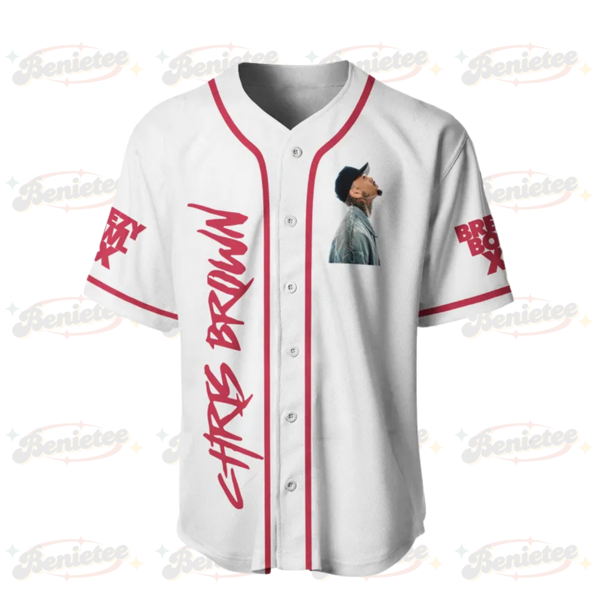 Chris Brown Concert Baseball Jersey, Personalized Breezy Bowl Tour Jersey, Breezy Bowl XX 2025 Shirt - Image 2