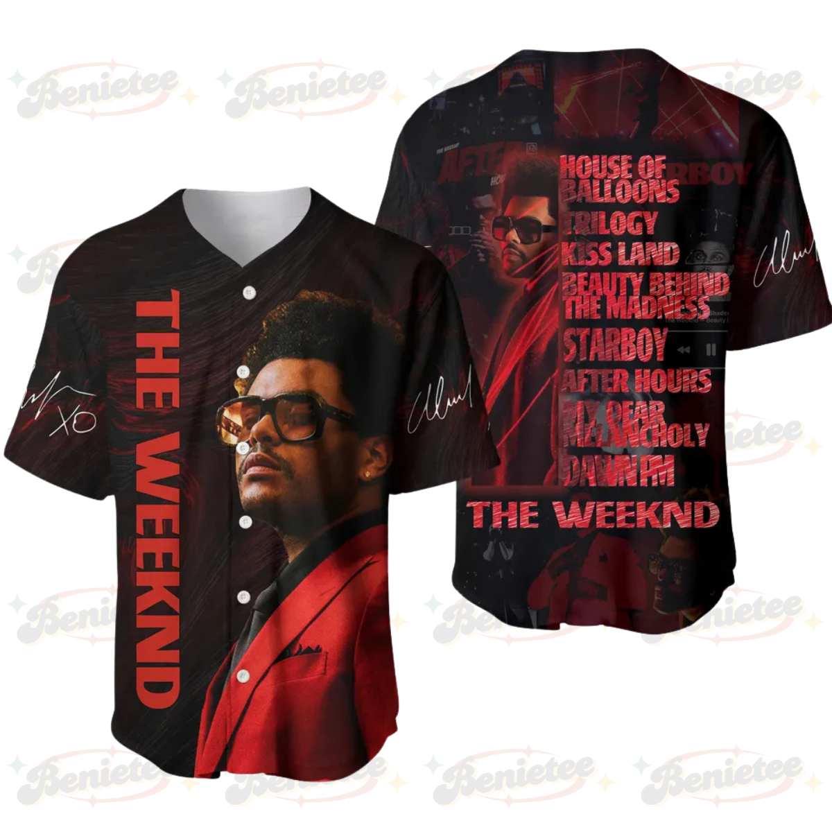 The Weeknd Music Tour 2025 Baseball Jersey For Fans, Weeknds Baseball Jersey Men