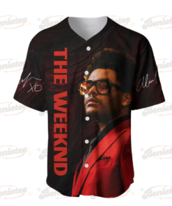 Alternative view of The Weeknd Music Tour 2025 Baseball Jersey For Fans, Weeknds Baseball Jersey Men