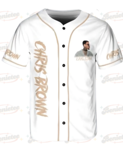 Alternative view of Personalized Breezy Bowl Merch Tour 2025 Baseball Jersey, Chris Brown Breezy Bowl Baseball Jersey, Breezy Bowl Tour XX Jersey