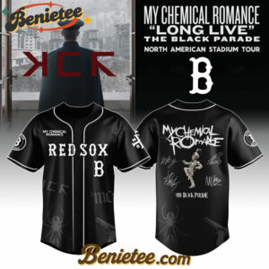 Boston Red Sox x My Chemical Romance 'Long Live The Black Parade' North American Stadium Tour Baseball Jersey,