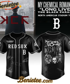 Boston Red Sox x My Chemical Romance 'Long Live The Black Parade' North American Stadium Tour Baseball Jersey,