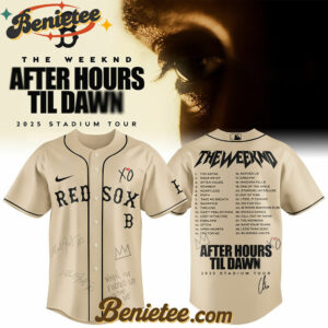 Boston Red Sox x The Weeknd After Hours Til Dawn Baseball Jersey Limited Edition, Custom The Weeknd For Fans, After Hours Till Dawn Tour Gift For Fan