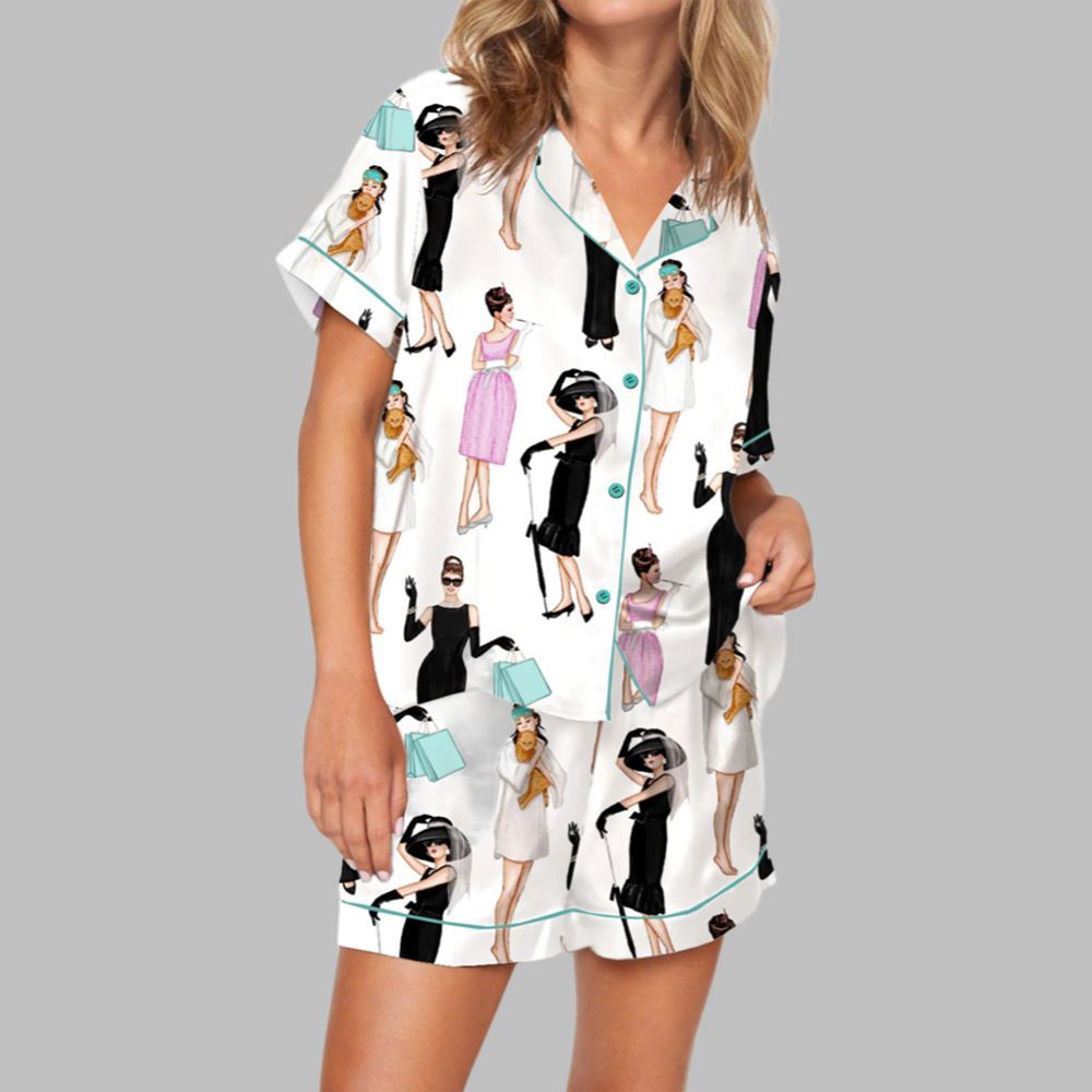 Breakfast At Tiffany's Pajama Set For Women