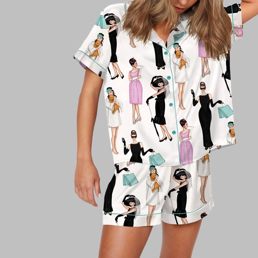 Breakfast At Tiffany's Pajama Set For Women - Image 2